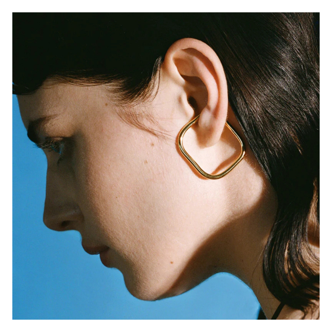 316L Elegant Square Earing - リング｜Misy Jewelry