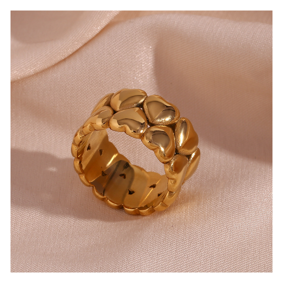 316L Scattered Heart Zirconia Ring — ディテール | リング | サージカルステンレス316L | Misy Jewelry