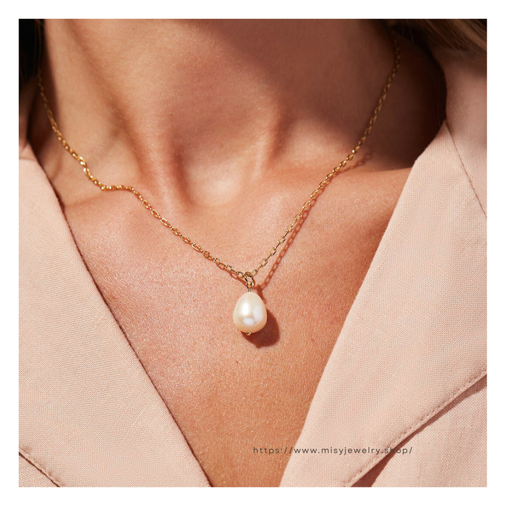 316L Chain Perl Necklace