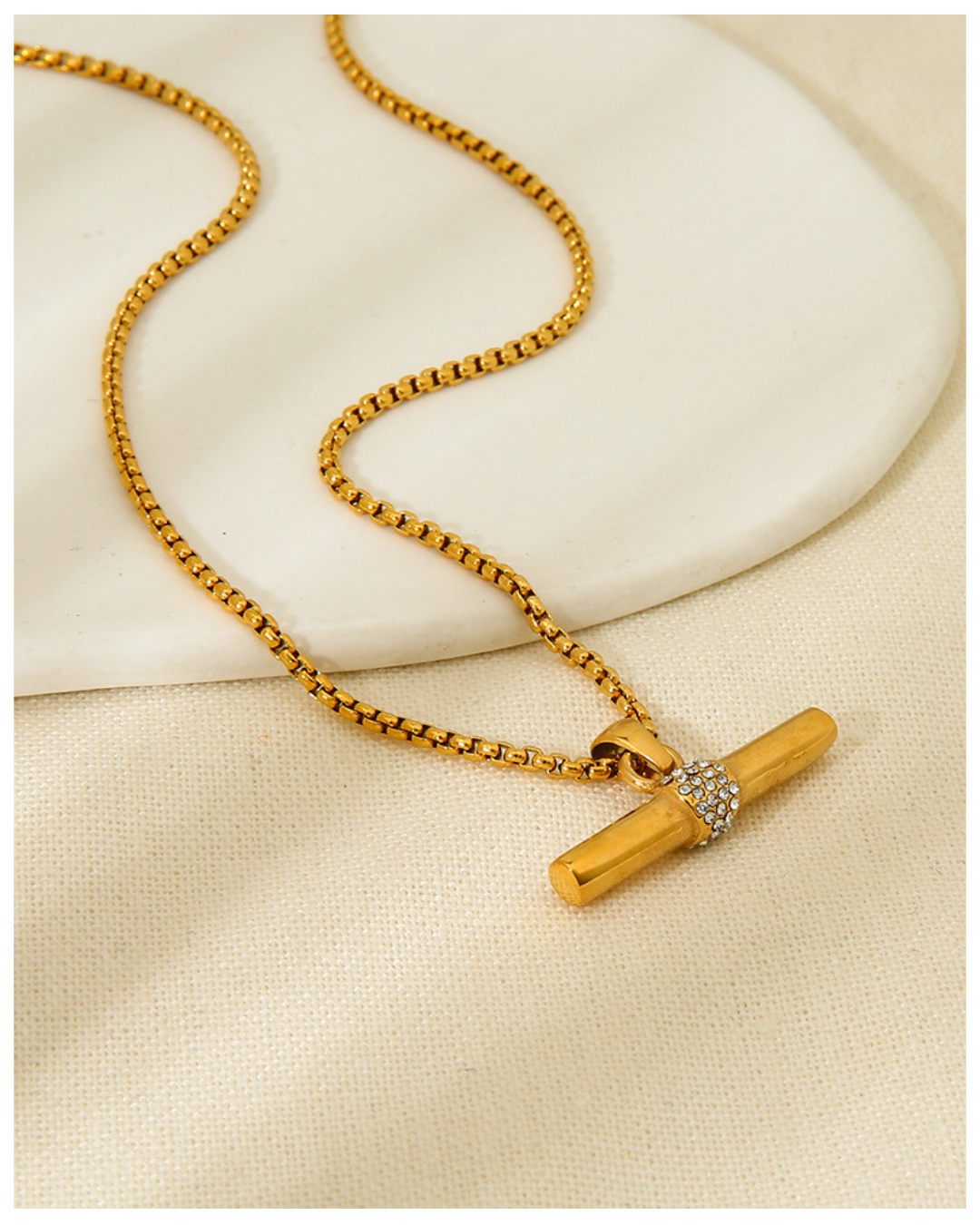 316L T-Bar Glow Necklace — ディテール | ネックレス | サージカルステンレス316L | Misy Jewelry