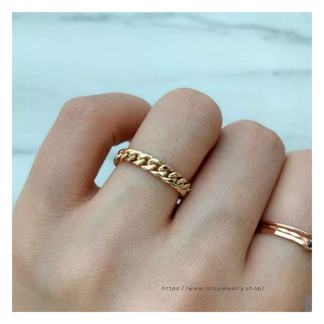 316L Chain Ring Free Size — ディテール | リング | サージカルステンレス316L | Misy Jewelry