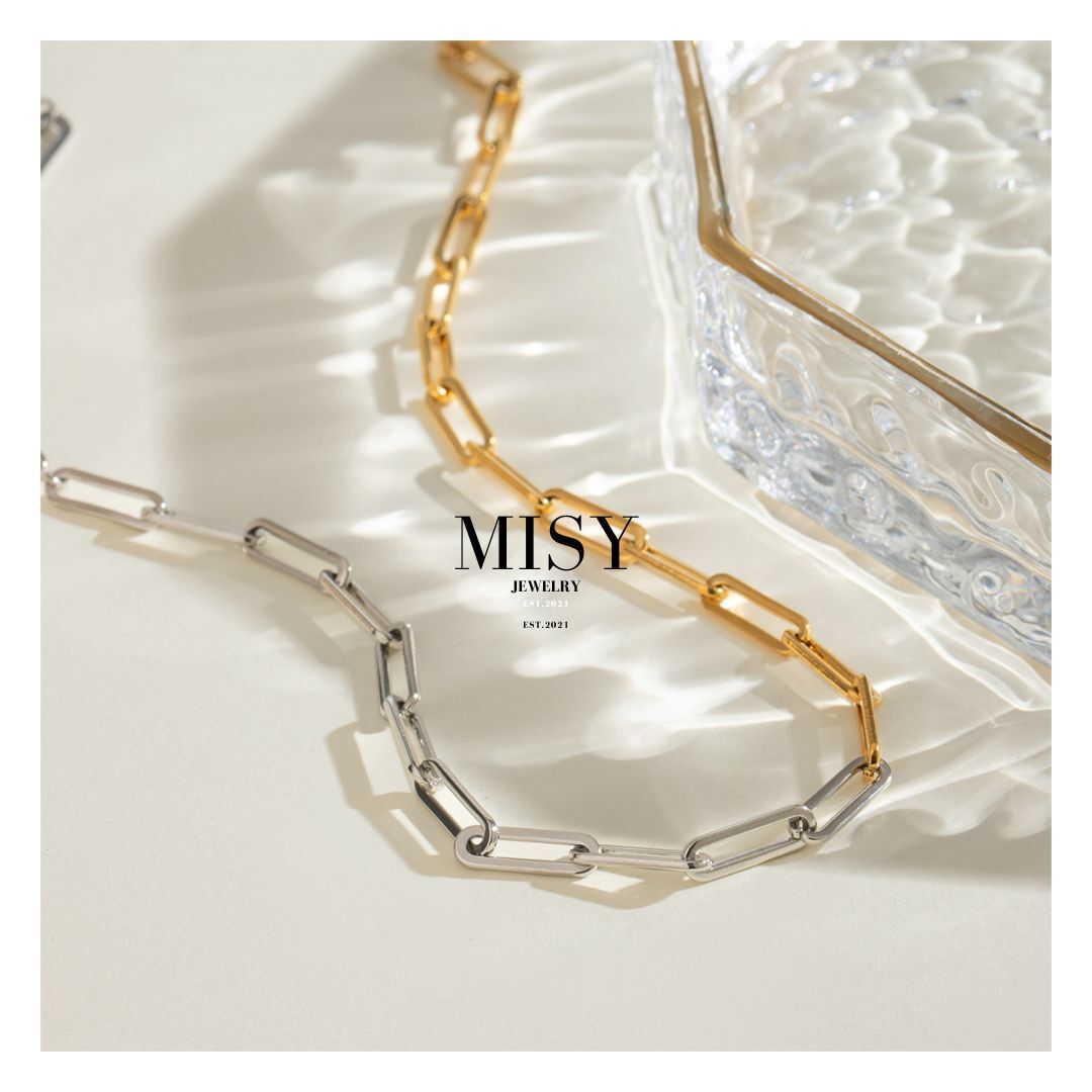 316L Bi color Chain Necklace 詳細画像1｜Misy Jewelry