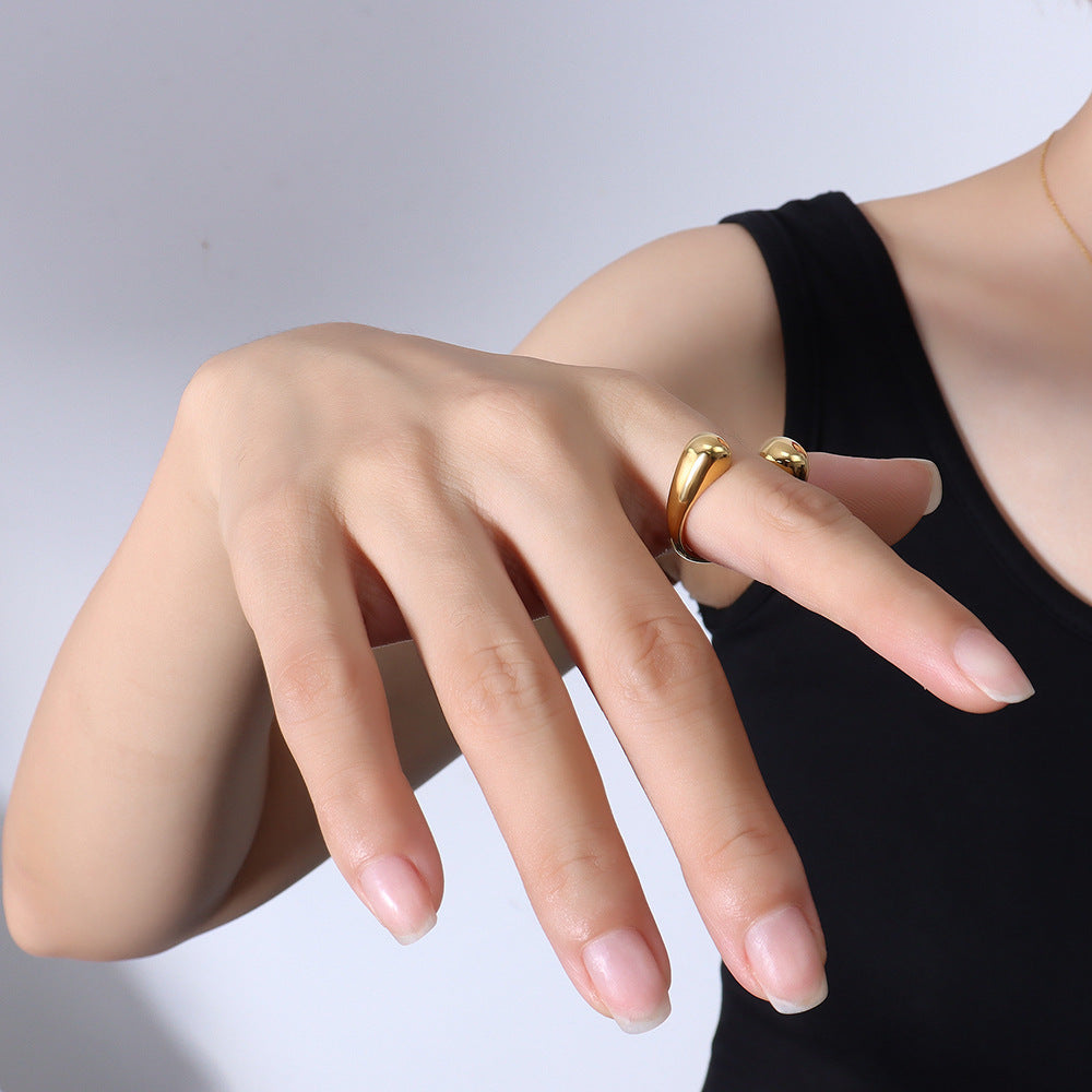 316L Leave Open Ring — ディテール | リング | サージカルステンレス316L | Misy Jewelry
