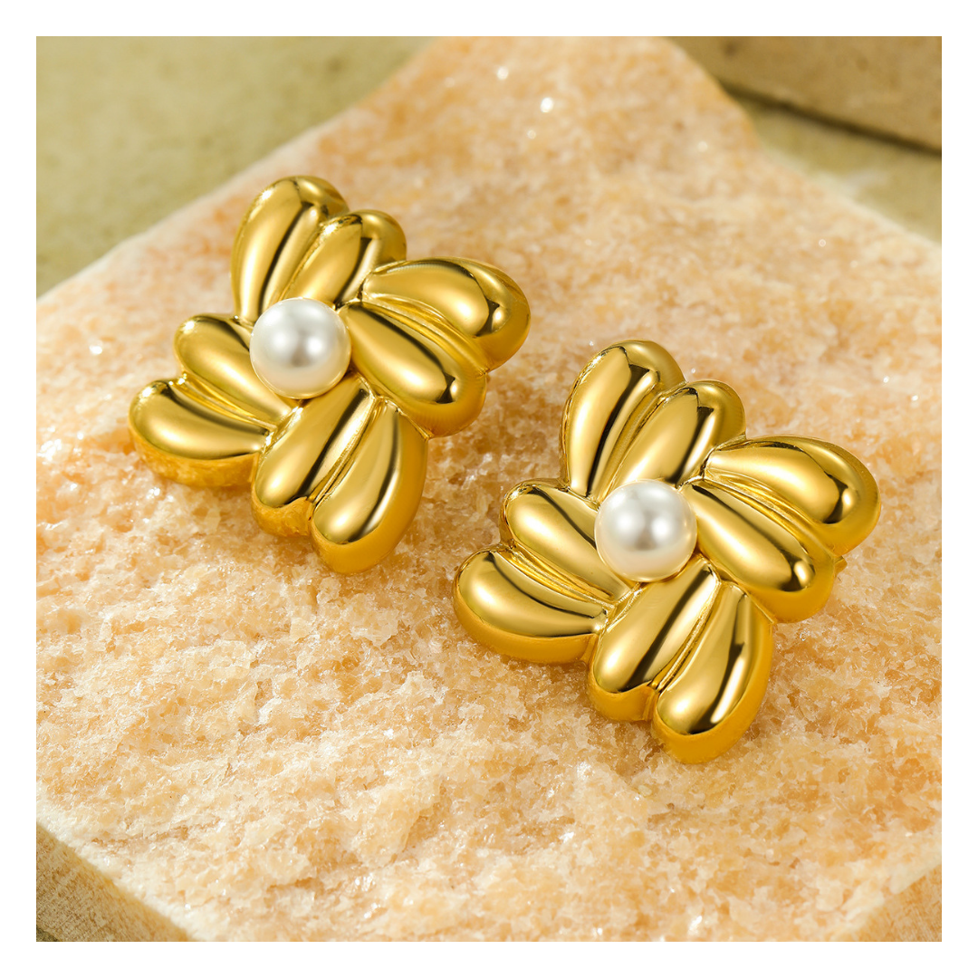 316L Blooming Pearl Pierce — ディテール | リング | サージカルステンレス316L | Misy Jewelry