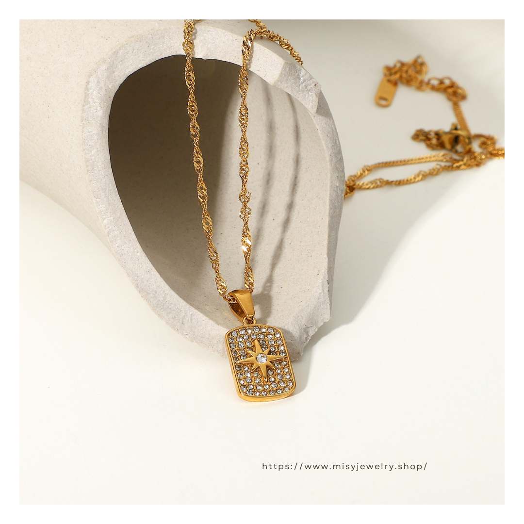 Zirconia Pendant Necklace - ネックレス｜Misy Jewelry