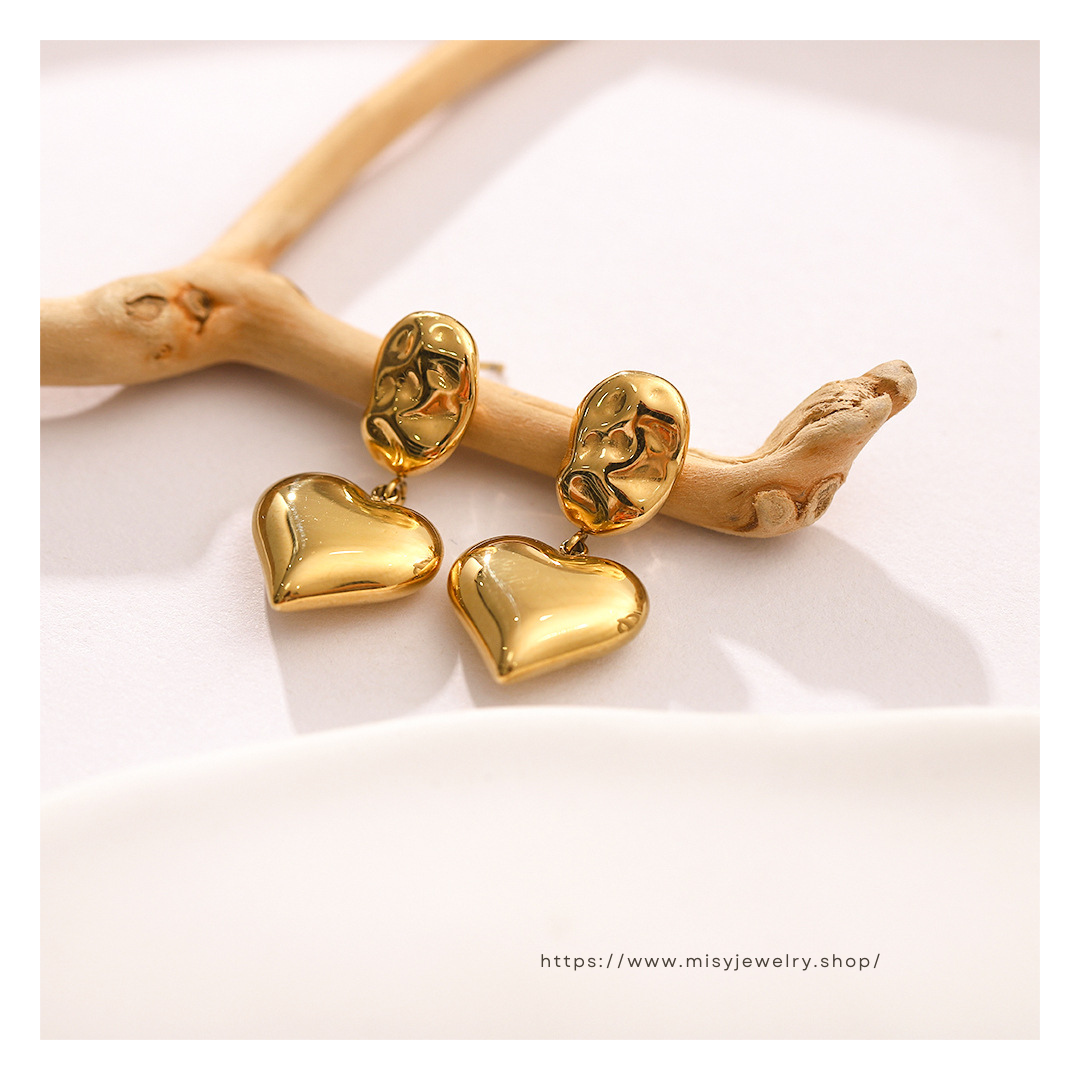 316L Designd Heart Pierce 詳細画像1｜Misy Jewelry