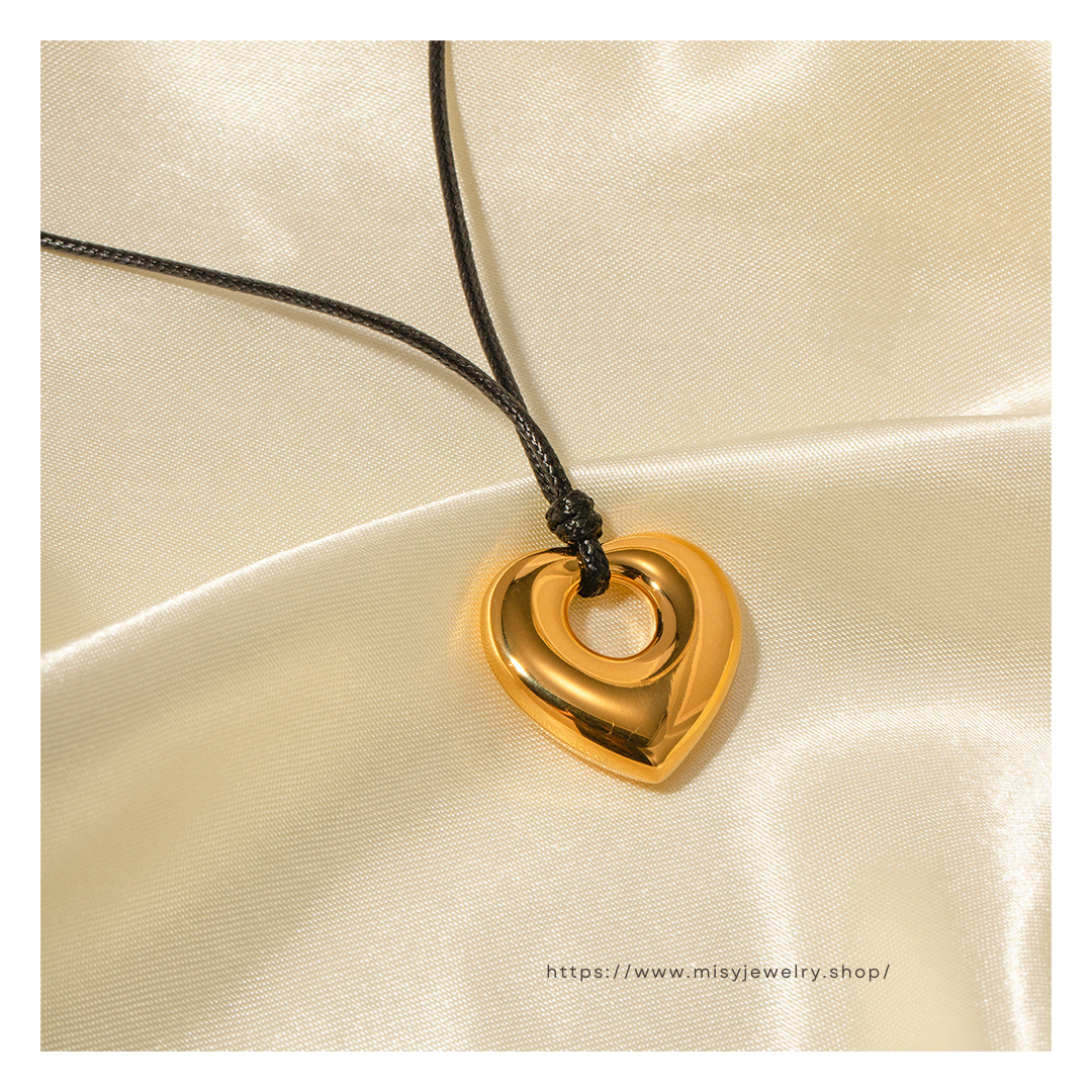 Rope Heart Necklace 詳細画像2｜Misy Jewelry
