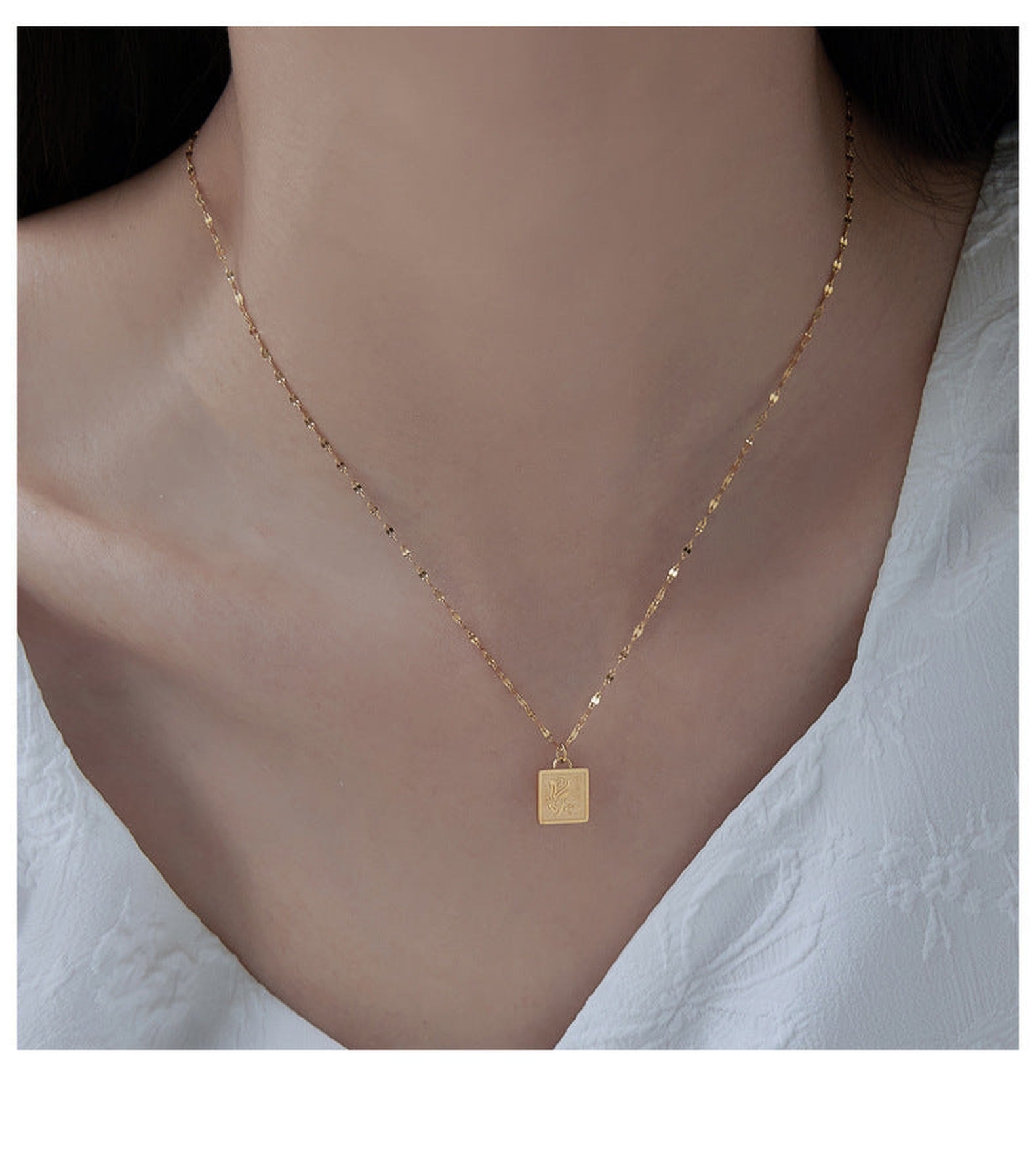 316L Petal Rose Necklace