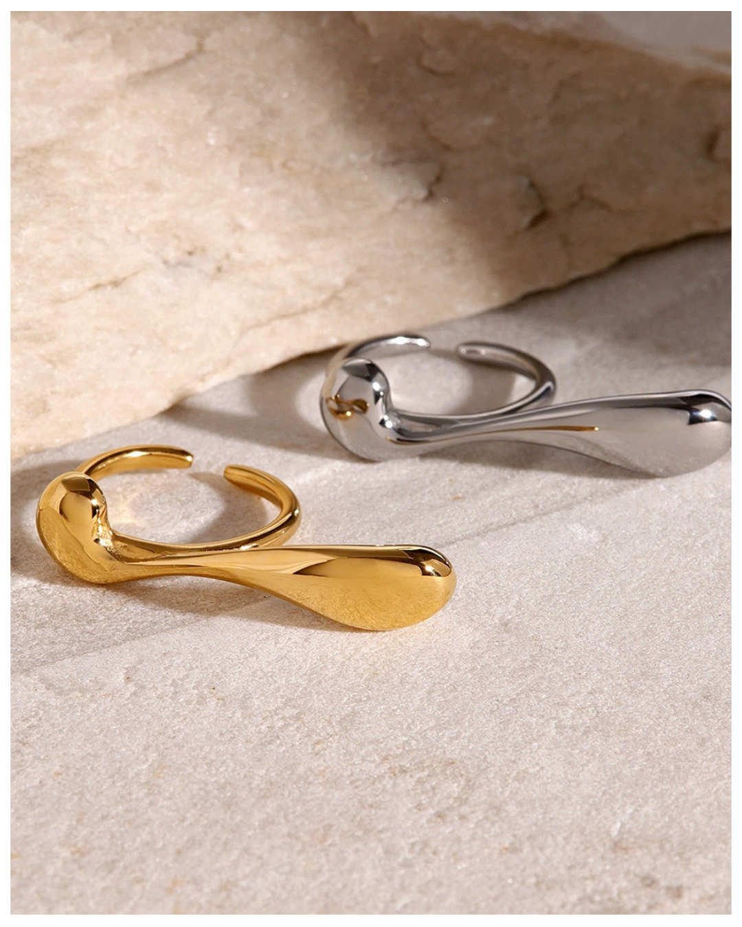 316L Liquid Flow Ring - リング｜Misy Jewelry