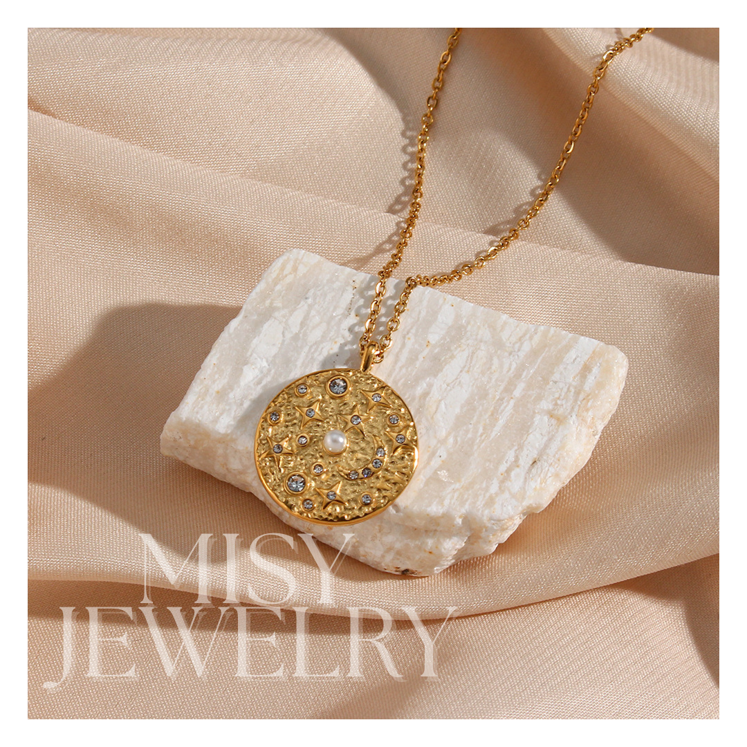 316L Sun Perl Necklace - ネックレス｜Misy Jewelry