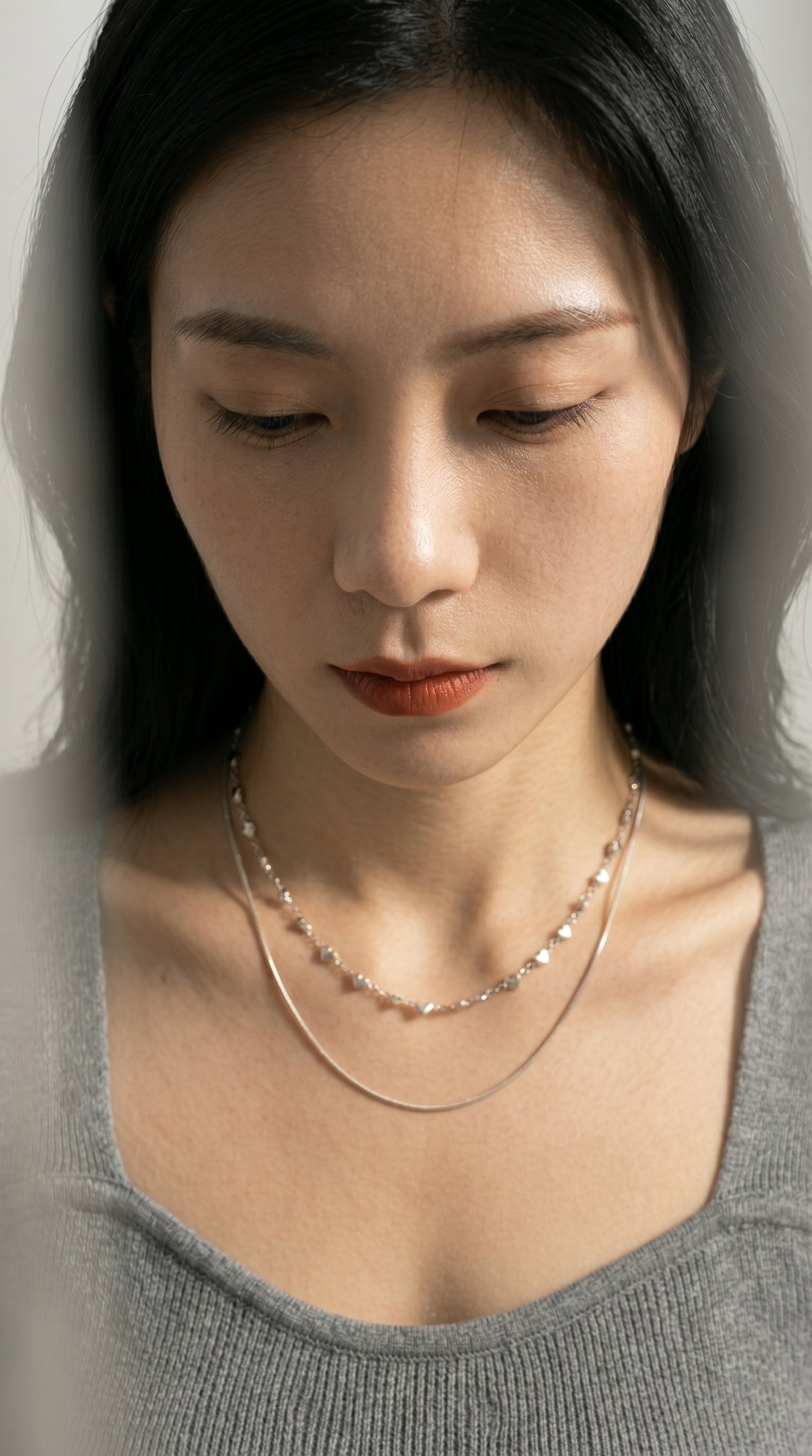 Double Heart Snake Necklace | Misy Jewelry